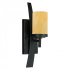 Applique kyle, fer forgé et onyx, 1 ampoule