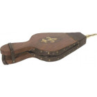 Soufflet pour cheminée en bois et simili cuir