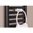 Anneau porte-serviette blanc pour sèche-serviette à tubes ronds