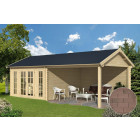 Dépendance de jardin en bois breteuil bardeau droit brun