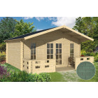 Dépendance de jardin en bois conches bardeau droit vert