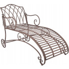 Chaise longue en métal