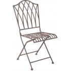 Chaise pliable en métal