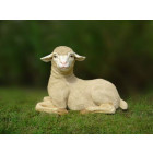 Agneau couché en résine 60 cm