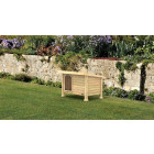 Niche en bois à toit plat large