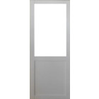 Porte coulissante atelier blanc h204 x l83 sans meneau gd menuiseries