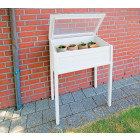 Serre de jardin en pin 101 cm de hauteur blanc
