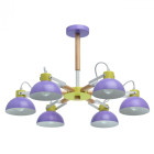 Suspension multicouleur megapolis 6 ampoules 45 cm