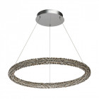 Suspension chromée crystal 1 ampoule 150 cm