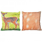 Coussin extérieur imperméable daim large