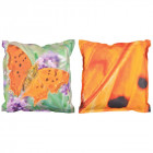 Coussin extérieur imperméable papillon large