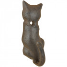 Patère queue de chat en fonte (lot de 2)