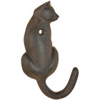 Patère queue de chat en fonte (lot de 2)