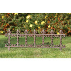 Bordure de jardin en fonte fleur de lys