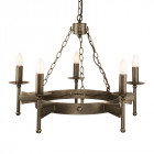 Suspension cromwell, bronze vieilli, 5 ampoules