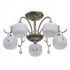 Plafonnier laiton classic 5 ampoules 37 cm