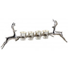 Photophore cerfs avec 4 bougies vanille