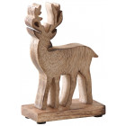 Décoration en bois vieilli cerf
