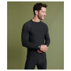 Tee-shirt DAMART Col rond Manches longues - Noir - T.M - 69122