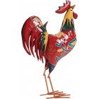 Coq en métal laqué