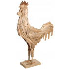 Grand coq bois flotté