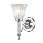 Applique carroll1, chrome et verre