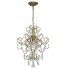 Suspension dorée crystal 3 ampoules 94 cm Suspension dorée crystal 3 ampoules 94 cm