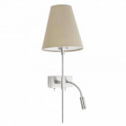 applique murale nickel mat sabana h49 1 ampoule
