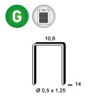 Agrafes PF-14 galva - Blister 1440 pièces - 6PF141BL