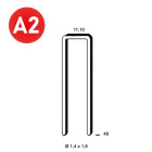 Agrafes Z-40 Inox A2 - Boite de 11 100 pièces - 6Z-409