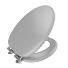 Abattant wc - mdf et double frein de chute - soft grey Aurlane - 700537