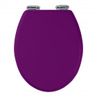 Abattant wc - mdf et double frein de chute - soft purple Aurlane - 700584