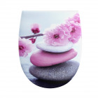 Abattant pour wc à motif - thermodur et double frein de chute - zen pink Aurlane - 700840