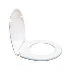 Abattant de toilette universel - double frein de chute - pp - déclipsable Aurlane - 701045