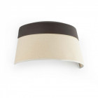 applique murale marron beige sac 2 ampoules