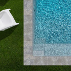 Kit complet | margelles pour piscine 6x3m en travertin gris (+ colle, joint, hydrofuge ...)