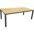 Table en aluminium et teck tempo 180 cm