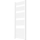 Radiateur sèche serviette pour salle de bain mural en acier inoxydable format vertical radiateur chauffe serviette 160 x 60 cm blanc