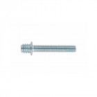 Vis à bois collier de serrage et agrafe pattes a Vis pour colliers - m6 x 60 100 pièces