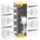 Lampe solaire ronde sur pique ice (lot de 5)