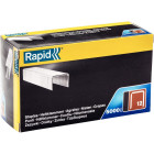 Agrafes en fil plat galvanisés n° 12/06 mm - 5000 pièces - Boite en carton - RAPID-ISABERG - 40100517