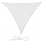 Voile d'ombrage triangle 5 x 5 x 5 m blanc 
