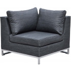 Salon de jardin en aluminium et tissu d'oléfine ibiza