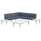 Salon de jardin détente en aluminium smart