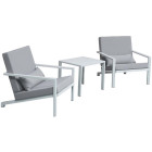 Salon de jardin détente en aluminium fun