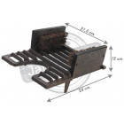 Brosse pied coco et fonte