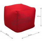 Pouf de piscine big bag 40 cm rouge