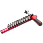 Jeu de 11 outils 1/4'' sur rack aimanté SAM OUTILLAGE - 73-RJ11R