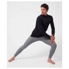 Tee-shirt zippé damart - noir - t.s - 73043