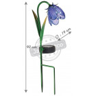 Lampe décorative jacinthe à énergie solaire
